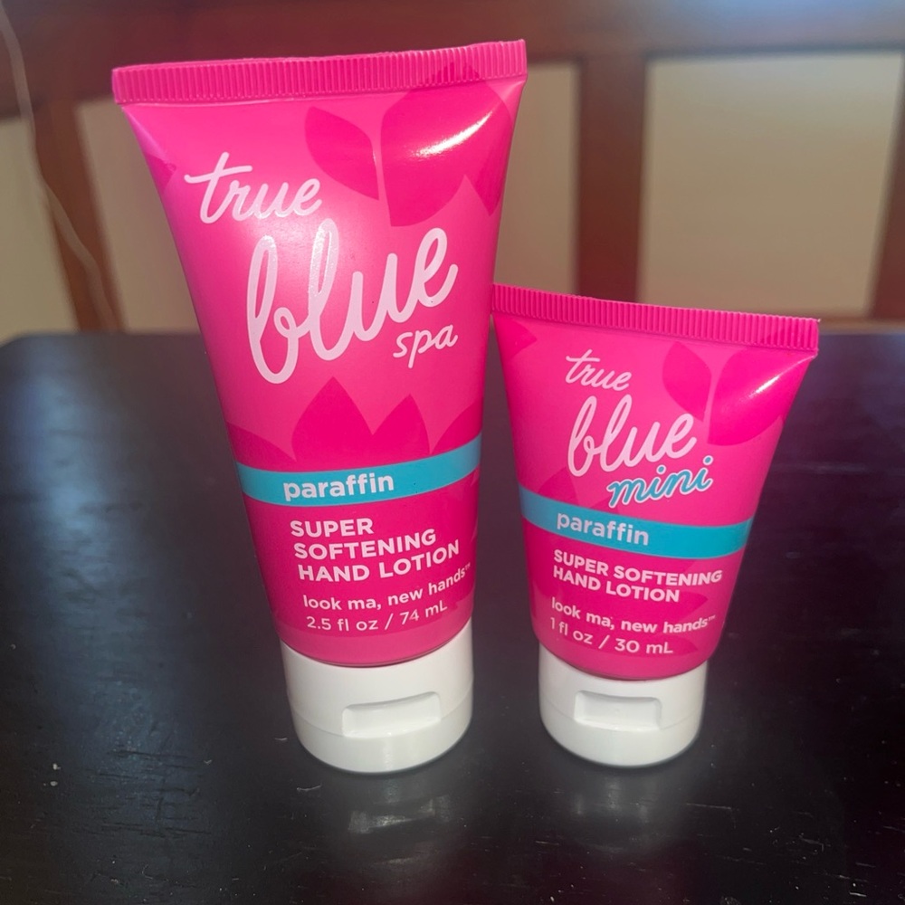 Bath & Body Works True Blue Spa Paraffin Super Softening Hand Lotion 2.5 & 1 oz